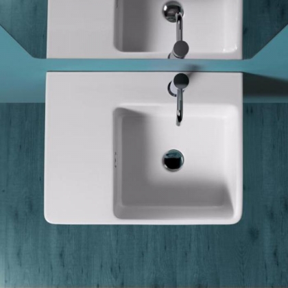 SIMAS Top e lavabi d'arredo Раковина 60х45 см, 1 отв., цвет: белый