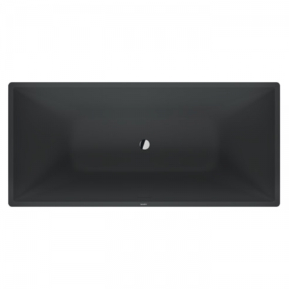 Duravit Vitrium Ванна отдельностоящая 185x85см., с ножками, с2 наклонами для спины, прямоугольная, цвет: темно-серый матовый