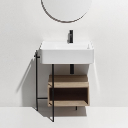 Simas Ratio Раковина чаша подвесная 65x46xh18 см, с 1 отв. для смесителя, без перелива, цвет: белый