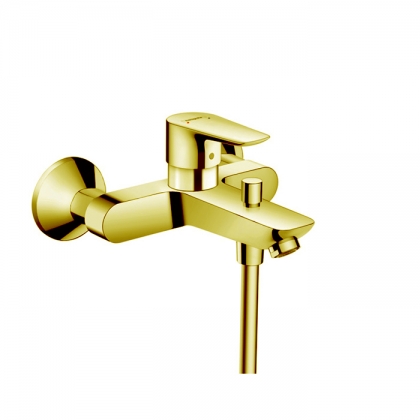 Hansgrohe Talis E Смеситель для ванны настенный, излив 194мм, цвет: золото