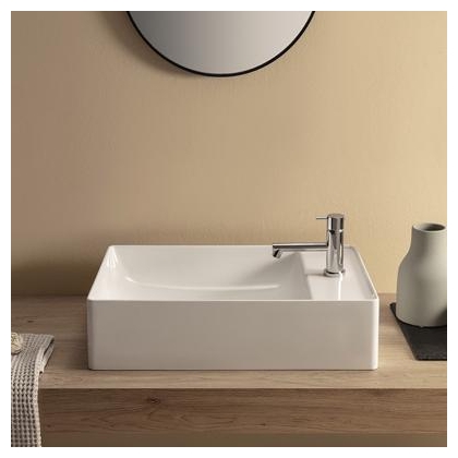 Globo T-Edge Раковина-чаша 55х35 см, без отв., на столешницу, цвет: белый