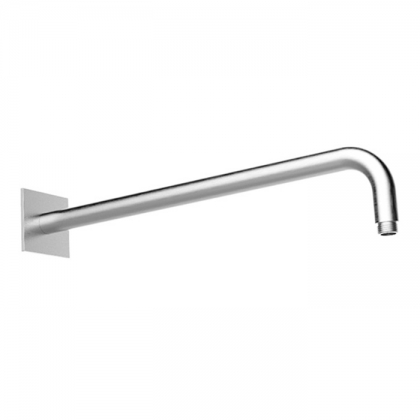 Almar 316 Stainless Steel Кронштейн для верхнего душа, настенный, 45 см с квадратным отражателем, цвет: нержавеющая сталь брашированная AISI 316