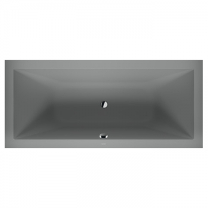 Duravit Vitrium Ванна встраиваемая 180x80cм, с ножками, с2 наклонами для спины, прямоугольная, цвет: светло-серый матовый