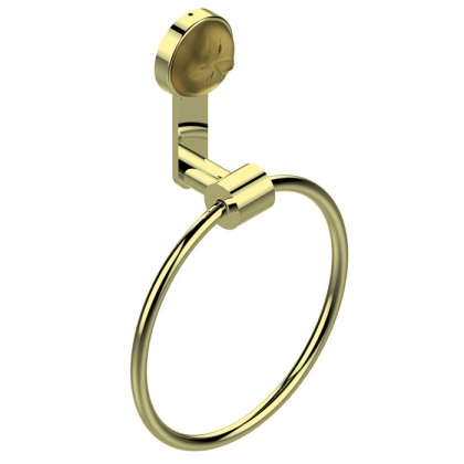  THG Pomme cristal lustr&amp;eacute; or Полотенцедержатель-кольцо  18см., подвесной, цвет: Soft gold