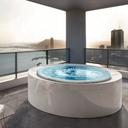 Gruppo Treesse Fusion Spa 200 Минибассейн &amp;Oslash;200x67cм., Г/М, нагреватель 3kw, фильтр песок, хромо-wя, озон. дезинф. внешняя панель VTR, цвет: белый