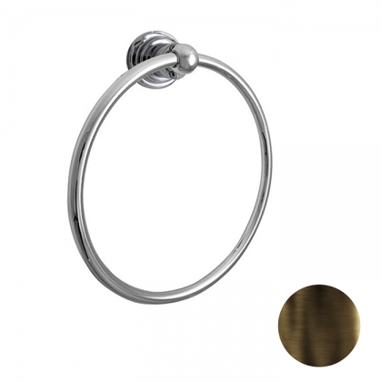 Nicolazzi Accessori Полотенцедержатель кольцо 19.5см., подвесной, цвет: тёмная бронза