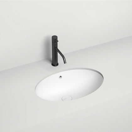 Salini MAREA 12 Раковина врезная снизу 545х375х187мм, без отв., без перелива, S-Sense, цвет: белый матовый