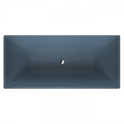 Duravit Vitrium Ванна отдельностоящая 185x85см., с ножками, с2 наклонами для спины, прямоугольная, цвет: синий матовый