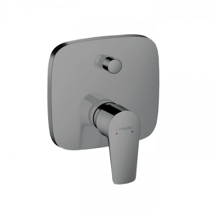 Hansgrohe Talis E Встраиваемый смеситель для ванны, внешняя часть, цвет: шлифованный черный хром