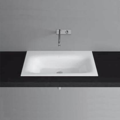 Bette Lux Раковина 80х49.5х12 см, без отв., сталь, цвет: белый