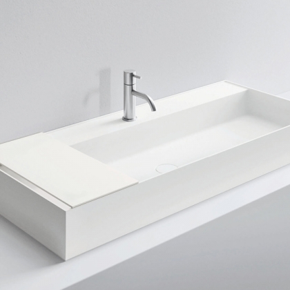 NOORTH milldue edition Раковина 108.4х47.2х12 см, 1 отв., накладная, цвет: белый