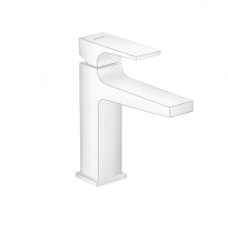 Hansgrohe Metropol Смеситель для раковины 110, на 1 отв, с донным клапаном, излив 135мм, цвет: белый матовый