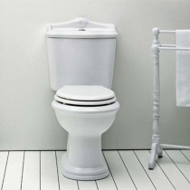 Azzurra Jubilaeum Унитаз моноблок 75x40xH88 см, слив в стену, с бачком, с механизмом, с креплением, цвет: Bianco lucido/бронза