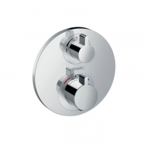 Hansgrohe Ecostat Термостат с запорным вентилем, внешняя часть, цвет: хром