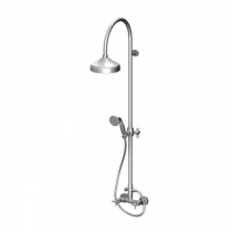 Gattoni TRD Душевая стойка, верхний душ &amp;Oslash;20см., смеситель, ручной душ, шланг, цвет: хром