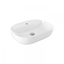 Azzurra Elegance Zip Раковина накладная, 60x45xH15 см, 1 отв., без перелива, цвет: Bianco lucido