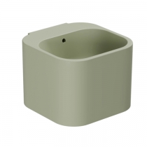 Azzurra Tandem Раковина подвесная 44x43xH32 см, без отв., с переливом, цвет: Nature green