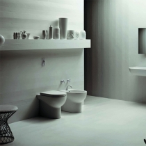 Azzurra Nuvola Унитаз напольный 55x35xH42 см, 3L Water Saving, с креплением VFV, с сиденьем, цвет: Bianco lucido