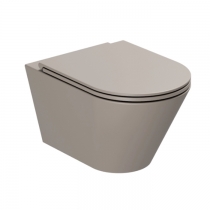 Azzurra Forma Унитаз подвесной 54х37х34см., безободковый, в комплекте с креплением, цвет: Tortora