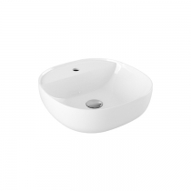 Azzurra Elegance Zip Раковина накладная, 45x45xH15 см, 1 отв., без перелива, цвет: Bianco lucido