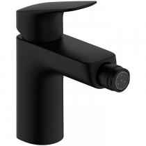 Hansgrohe Logis Смеситель для биде, 1 отв., с донным клапаном, цвет: черный матовый
