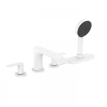 Hansgrohe Vivenis Смеситель на край ванны, на 4 отверстия, с sBox, цвет: матовый белый