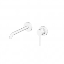 Gattoni Circle Two Смеситель встраиваемый для раковины на 2 отв, излив 21.5см, цвет: белый матовый