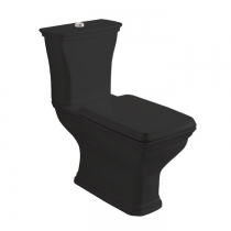 Artceram Civitas Унитаз моноблок 36x54 см, слив универсальный, цвет: черный