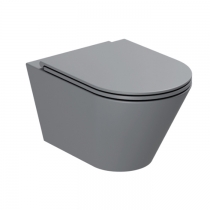 Azzurra Forma Унитаз подвесной 54х37х34см., безободковый, в комплекте с креплением, цвет: Antracite