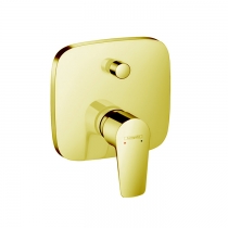 Hansgrohe Talis E Встраиваемый смеситель для ванны, внешняя часть, цвет: золото