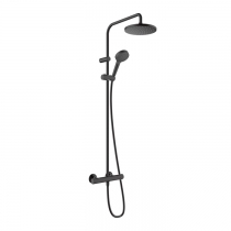  Hansgrohe Vernis Blend Душевая стойка с верхним душем 200 1jet с термостатом, EcoSmart, цвет: матовый черный 
