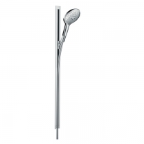 Hansgrohe Raindance Select S Душевой набор: штанга 90см., ручной душ 150, 3jet (RainAir, CaresseAir, Mix), EcoSmart, шланг, цвет: белый/хром