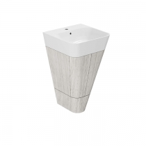 Azzurra Build Тумба напольная 44х47х85см, с 1 ящиком, с раковиной, цвет: Olmo bianco