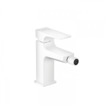 Hansgrohe Metropol Смеситель для биде на 1 отв, с донным клапаном, излив 129мм, цвет: белый матовый