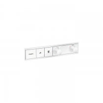 Hansgrohe RainSelect Термостат для душа, 2 источника, внешняя часть, цвет: белый матовый