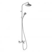  Hansgrohe Vernis Blend Душевая стойка с верхним душем 200 1jet с термостатом для ванны, EcoSmart, цвет: хром 