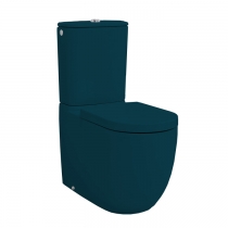 Artceram FILE 2.0 Унитаз моноблок 67х37х42см., с крепежом, цвет: green petrolio (Уценен-отличие оттенка унитаза с бачком)