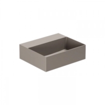 Azzurra Elegance Squared Раковина подвесная/накладная, 42x35xH12,5 см, без отв., цвет: Tortora