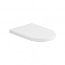 Azzurra Nuvola Mini Сиденье для унитаза Nuvola Mini 46 см, микролифт Soft Close, цвет фурнитуры хром, цвет: Bianco lucido