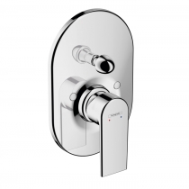  Hansgrohe Vernis Shap Смеситель для ванны, однорычажный, встраиваеемый, внешняя часть, цвет: хром 