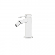 Gattoni Circle Two Смеситель для биде на 1 отверстие, с донным клапаном, цвет: белый матовый