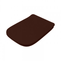 Artceram A16 Сиденье для унитаза с микролифтом , цвет: marrone cocoa/хром
