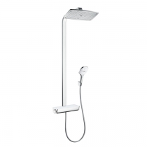Hansgrohe Raindance Select 360 Showerpipe Душевая система, с верхним душем 36х19см, термостатический смеситель , с ручным душем, цвет: хром/белый