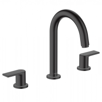  Hansgrohe Vernis Shap Смеситель для раковины, на 3 отв, с донным клапаном, цвет: матовый черный 