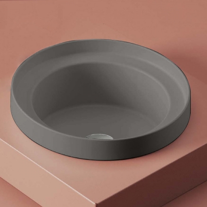 Artceram Fuori Scala Раковина 40 см, без отв., встраиваемая, без перелива, цвет: grigio oliva