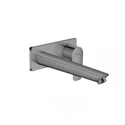 Hansgrohe Talis E Встраиваемый смеситель для раковины, излив 225мм, внешняя часть, цвет: шлифованный черный хром