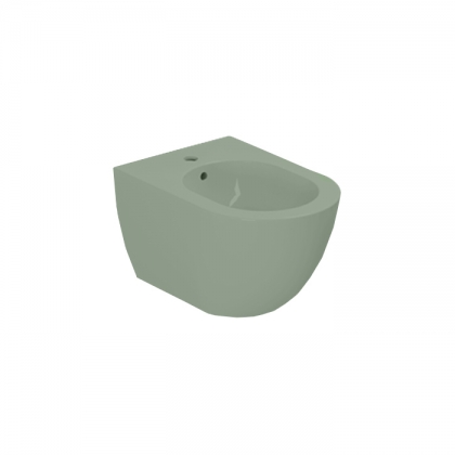 Azzurra Comoda Биде подвесное с 1 отв. под смеситель 51,5х36 см, с крепежом, цвет: Verde natura
