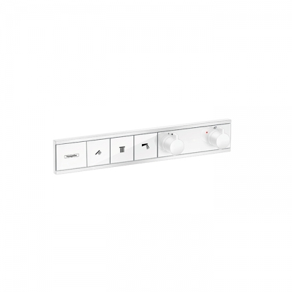 Hansgrohe RainSelect Термостат для душа, 3 источника, внешняя часть, цвет: белый матовый