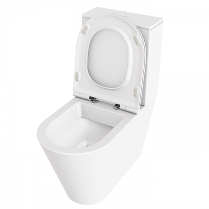 Azzurra Forma Унитаз моноблок, 68х37х83,5см, безободковый, цвет: белый