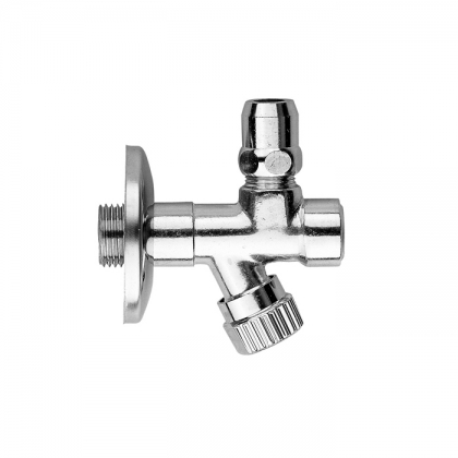 Gattoni Accessori Угловой вентиль с фильтром 1/2&amp;amp;quot;x3/8&amp;amp;quot; без цангового зажима, цвет хром